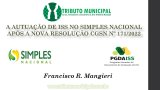 A AUTUAÇÃO DO ISS NA RESOLUÇÃO 171 - 4h - CONTEÚDO: o Comitê Gestor do Simples Nacional (CGSN) aprovou recentemente (final de outubro) a Resolução CGSN nº 171/2022, trazendo alterações à Resolução CGSN nº 140/2018.
A principal novidade introduzida é que, a partir de agora, os entes federados poderão utilizar sistemas próprios de controle e lançamento de ofício contra as empresas do Simples Nacional. Em outras palavras, podemos afirmar que o "AUTO DE INFRAÇÃO CASEIRO", aquele emitido FORA DO SEFISC, em PROGRAMA ESPECÍFICO DO MUNICÍPIO, foi reconhecido e oficializado pelo Comitê Gestor.Essa solução atende aos entes federados que já possuem sistemas próprios ou que almejavam por isso. Por outro lado, em nada atrapalha os entes que querem continuar utilizando o SEFISC.
Quer dizer: a nova Resolução 171 pôs fim à fase transitória do SEFISC para oficializar como permanente a autuação por sistema próprio do Município, regulamentando inclusive o procedimento com a criação da "Subseção III-A (arts. 90-A e 90-B)", com a nomenclatura "Do Registro e Lançamento em Sistema Alternativo".
Portanto, é hora dos municípios definirem rotinas próprias e específicas para a apuração e lançamento do ISS contra os contribuintes optantes pelo Simples Nacional.
Atentos a isso, o presente treinamento foi concebido exatamente para fornecer subsídios às fiscalizações tributárias, orientando-as a como proceder com os trabalhos dentro do Simples Nacional, mostrando as alternativas em termos de ações fiscais, o passo a passo de cada uma delas, os seus desdobramentos e as suas consequências.
